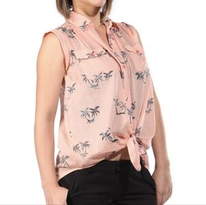 Billabong Dusty Roads sleeveless button-down shirt size S